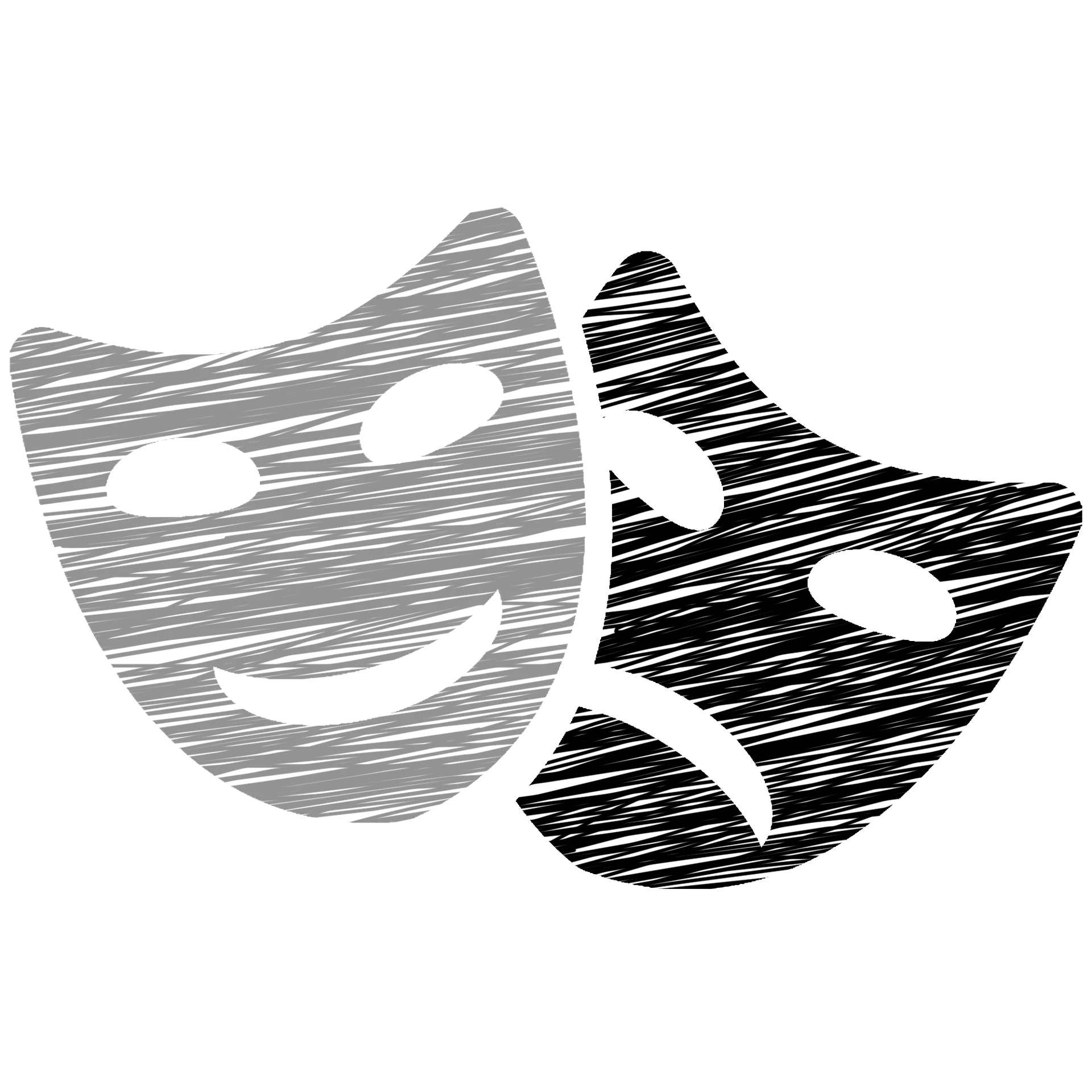 Masks Icon Theater Icon royalty-free stock illustration. Free for use & download